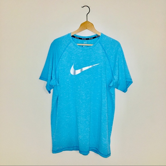 metallic silver nike shirt